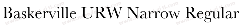 Baskerville URW Narrow Regular字体转换